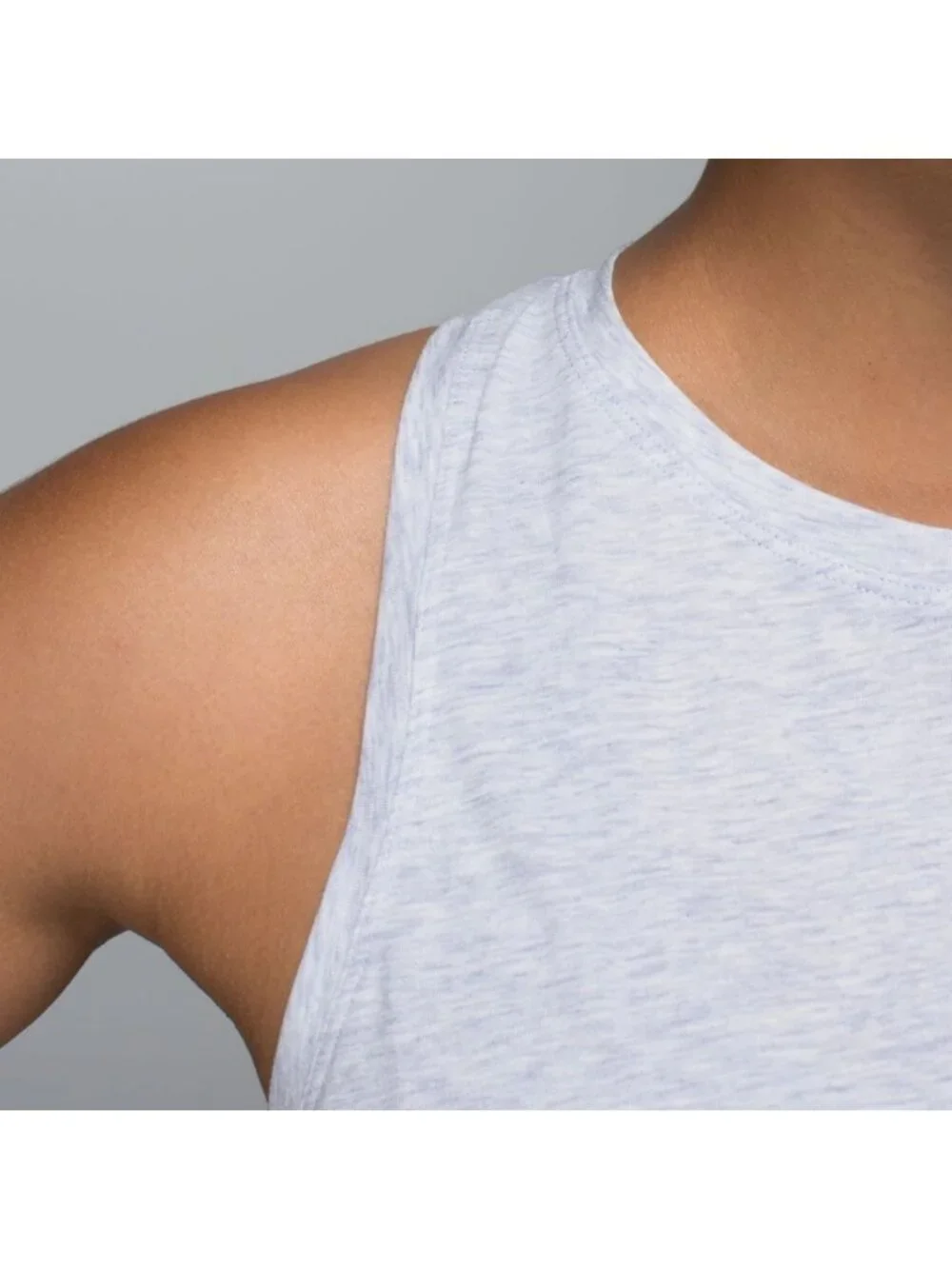 Lululemon All Tied Up Tank Heathered Cool Breeze